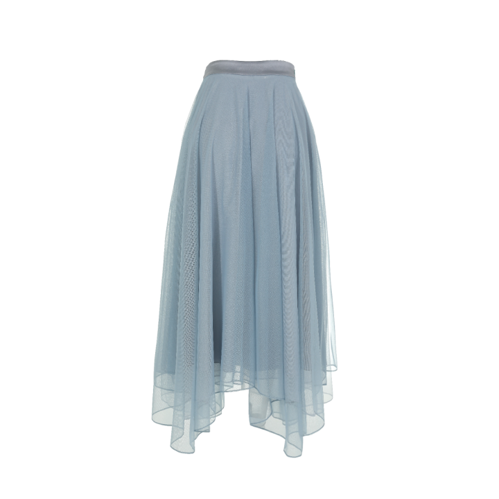 Vintage Blue Long Skirt